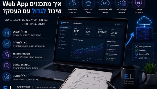 איך מתכננים Web App שיכול לגדול יחד עם העסק?